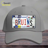 Bruins Strip Art Novelty License Plate Hat Tag Cotton / Gray