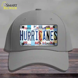 Hurricanes Strip Art Novelty License Plate Hat Tag Cotton / Gray