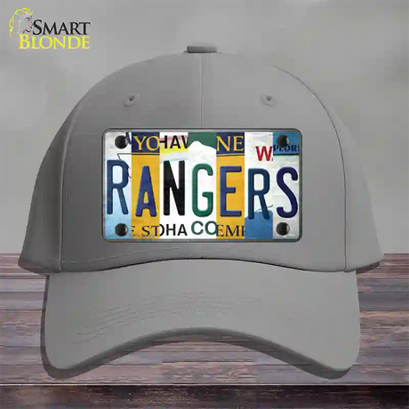 Rangers Hockey Strip Art Novelty License Plate Hat Tag Cotton / Gray