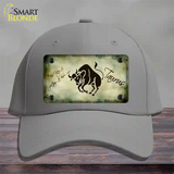 Taurus Zodiac Novelty License Plate Hat Cotton / Gray