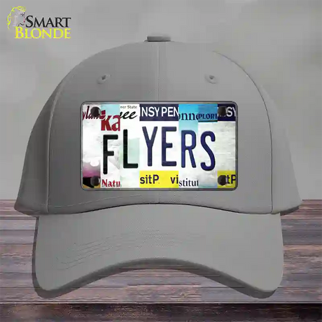 Flyers Strip Art Novelty License Plate Hat Tag Cotton / Gray