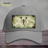 Scorpio Zodiac Novelty License Plate Hat Cotton / Gray