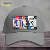 Oilers Strip Art Novelty License Plate Hat Tag Cotton / Gray