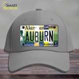 Auburn Strip Art Novelty License Plate Hat Tag Cotton / Gray