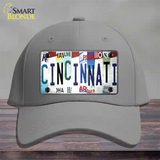 Cincinnati Strip Art Novelty License Plate Hat Tag Cotton / Gray