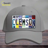 Clemson Strip Art Novelty License Plate Hat Tag Cotton / Gray