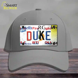 Duke Strip Art Novelty License Plate Hat Tag Cotton / Gray