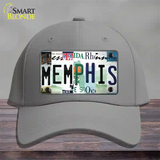 Memphis Strip Art Novelty License Plate Hat Tag Cotton / Gray