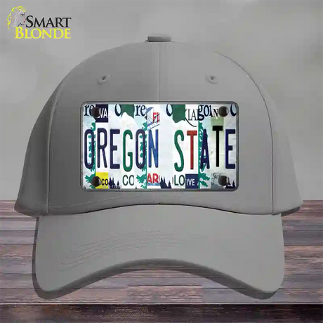 Oregon State Strip Art Novelty License Plate Hat Tag Cotton / Gray