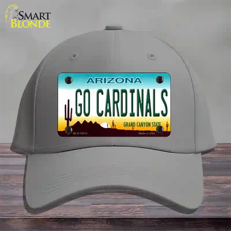 Go Cardinals Novelty License Plate Hat Tag Cotton / Gray