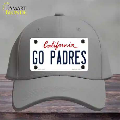 Go Padres Novelty License Plate Hat Tag Cotton / Gray