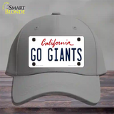 Go Giants Novelty License Plate Hat Tag Cotton / Gray