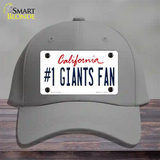 Number 1 Giants Fan Novelty License Plate Hat Tag Cotton / Gray