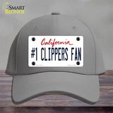 Number 1 Clippers Fan Novelty License Plate Hat Tag Cotton / Gray