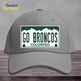 Go Broncos Novelty License Plate Hat Tag Cotton / Gray