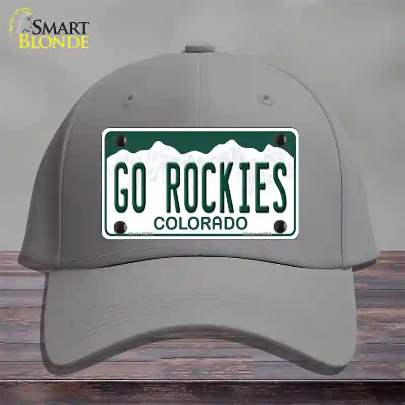 Go Rockies Novelty License Plate Hat Tag Cotton / Gray