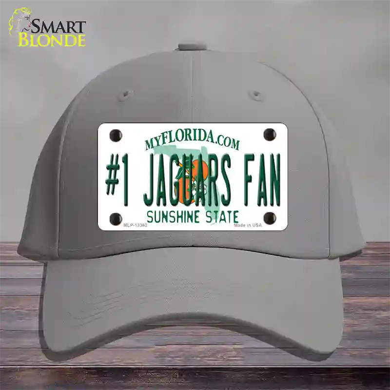 Number 1 Jaguars Fan Novelty License Plate Hat Tag Cotton / Gray