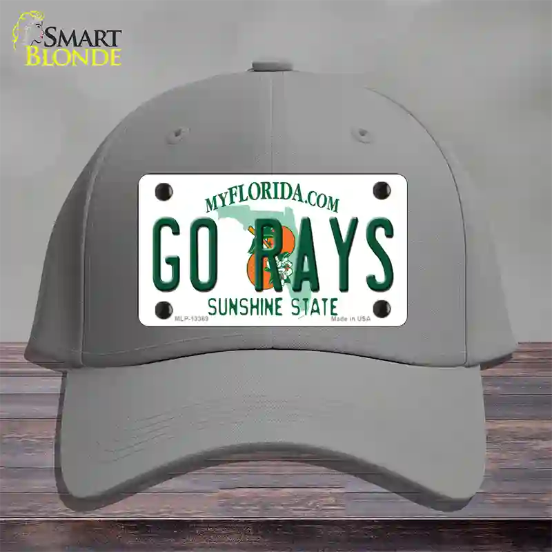 Go Rays Novelty License Plate Hat Tag Cotton / Gray