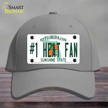 Number 1 Heat Fan Novelty License Plate Hat Tag Cotton / Gray