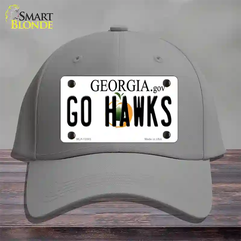 Go Hawks Novelty License Plate Hat Tag Cotton / Gray