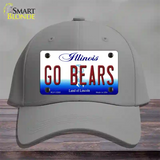 Go Bears Novelty License Plate Hat Tag Cotton / Gray