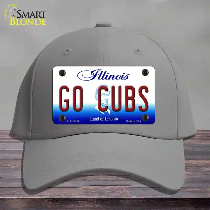 Go Cubs Novelty License Plate Hat Tag Cotton / Gray