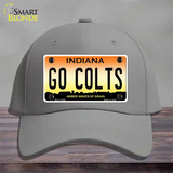 Go Colts Novelty License Plate Hat Tag Cotton / Gray