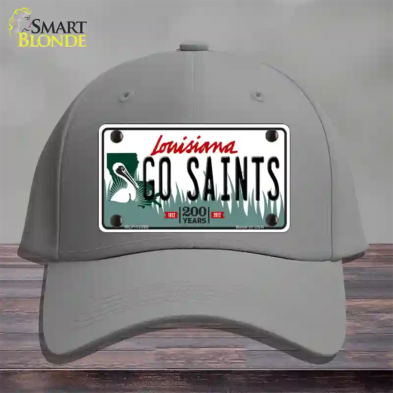 Go Saints Novelty License Plate Hat Tag Cotton / Gray