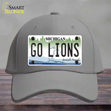 Go Lions Novelty License Plate Hat Tag Cotton / Gray