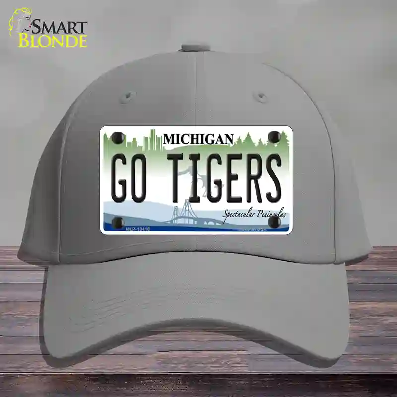 Go Tigers Novelty License Plate Hat Tag Cotton / Gray