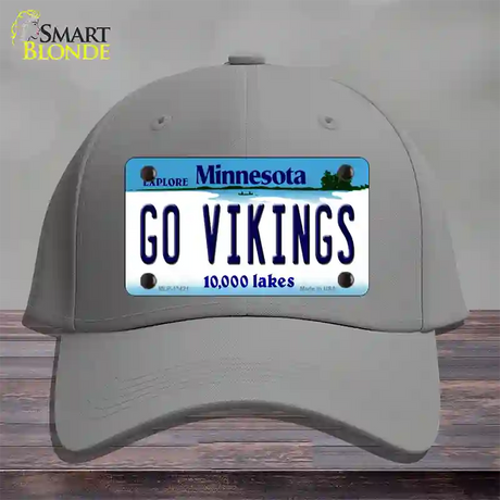 Go Vikings Novelty License Plate Hat Tag Cotton / Gray