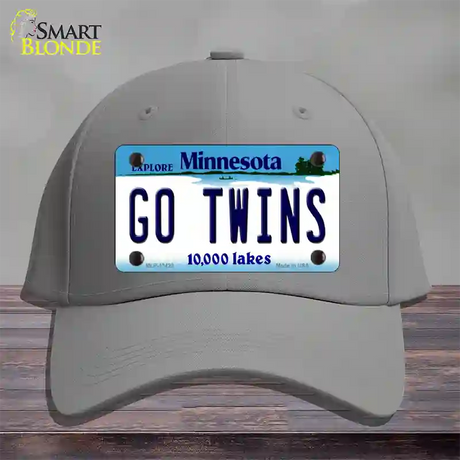 Go Twins Novelty License Plate Hat Tag Cotton / Gray