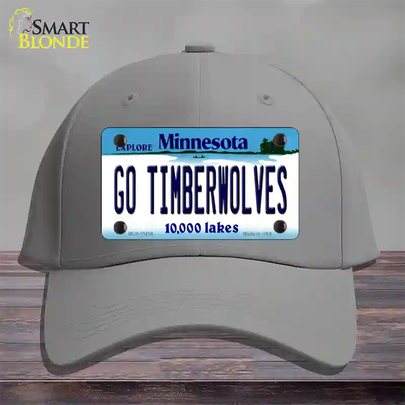 Go Timberwolves Novelty License Plate Hat Tag Cotton / Gray