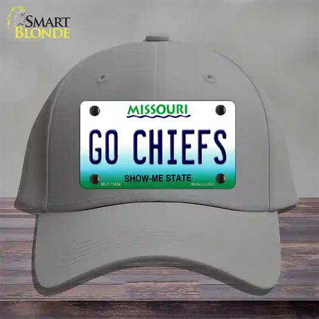 Go Chiefs Novelty License Plate Hat Tag Cotton / Gray