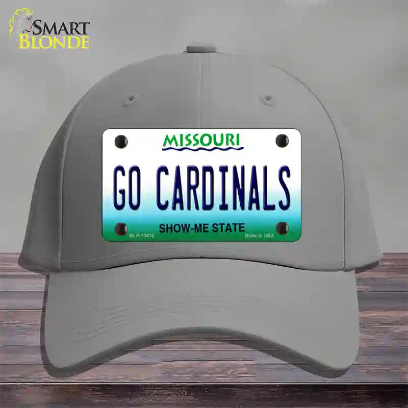 Missouri Plate Go Cardinals Novelty License Plate Hat Tag Cotton / Gray