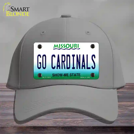 Missouri Plate Go Cardinals Novelty License Plate Hat Tag Cotton / Gray