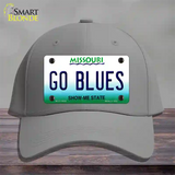 Go Blues Novelty License Plate Hat Tag Cotton / Gray