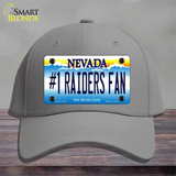 Number 1 Raiders Fan Nevada Novelty License Plate Hat Tag Cotton / Gray