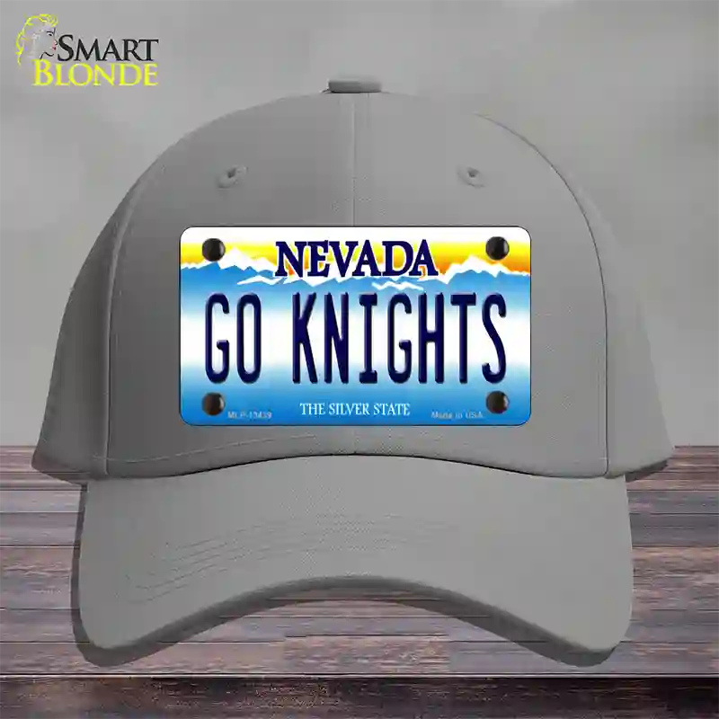 Go Golden Knights Novelty License Plate Hat Tag Cotton / Gray