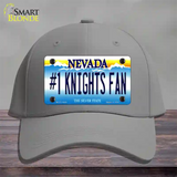 Number 1 Golden Knights Fan Novelty License Plate Hat Tag Cotton / Gray