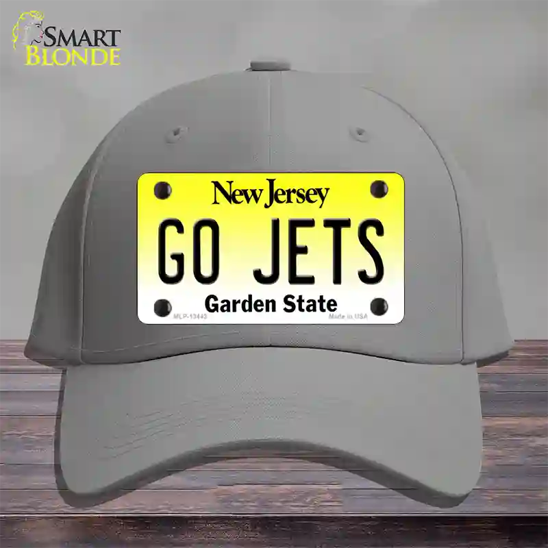 Go Jets Novelty License Plate Hat Tag Cotton / Gray