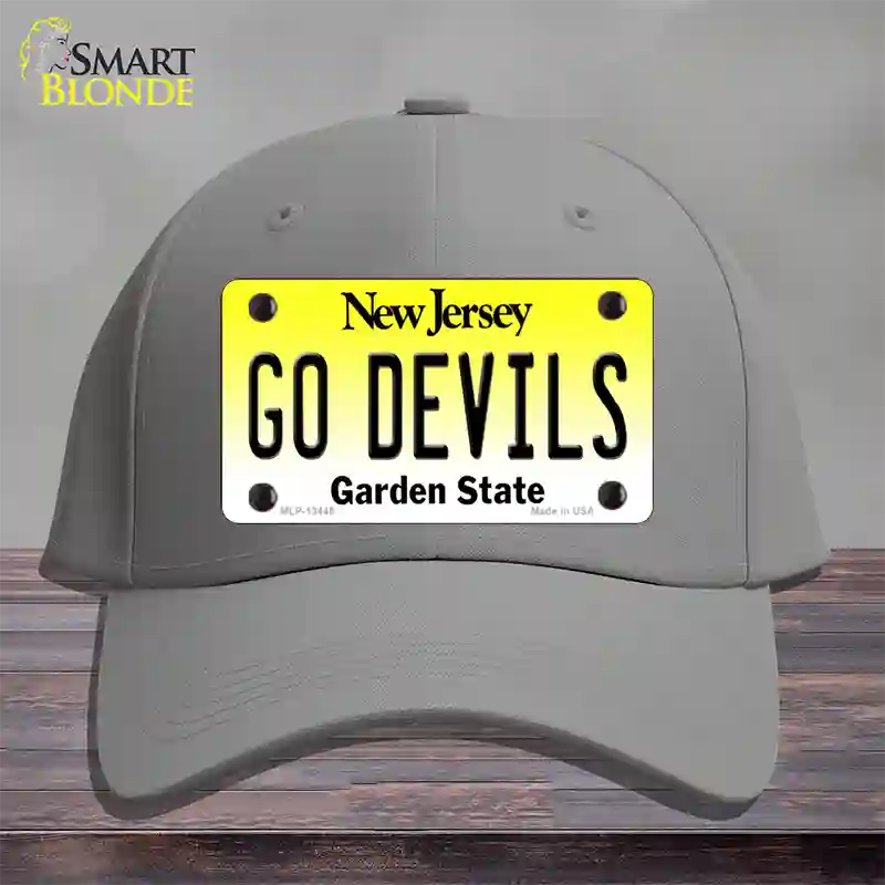 Go Devils Novelty License Plate Hat Tag Cotton / Gray