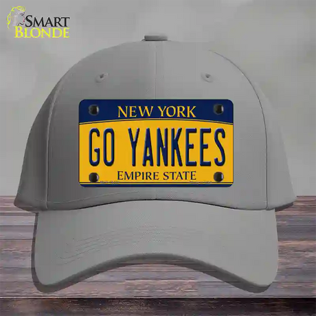 Go Yankees Novelty License Plate Hat Tag Cotton / Gray