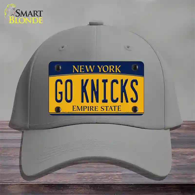 Go Knicks Novelty License Plate Hat Tag Cotton / Gray