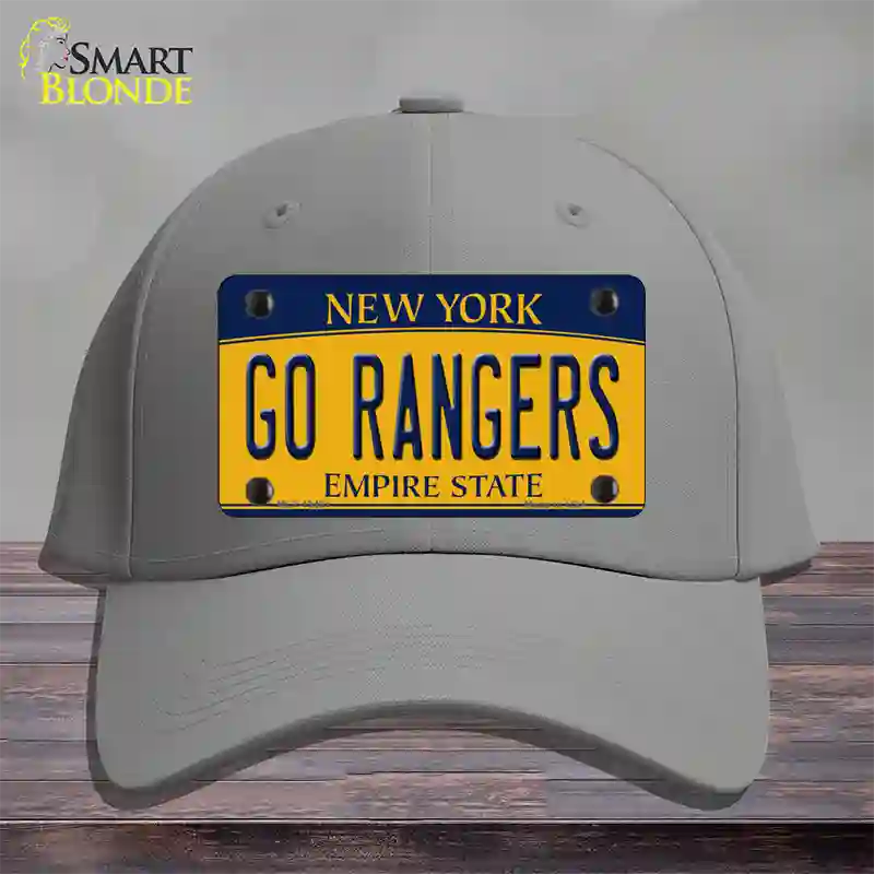 Go Rangers Novelty License Plate Hat Tag Cotton / Gray