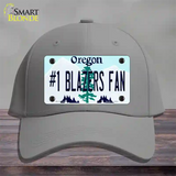 Number 1 Blazers Fan Novelty License Plate Hat Tag Cotton / Gray