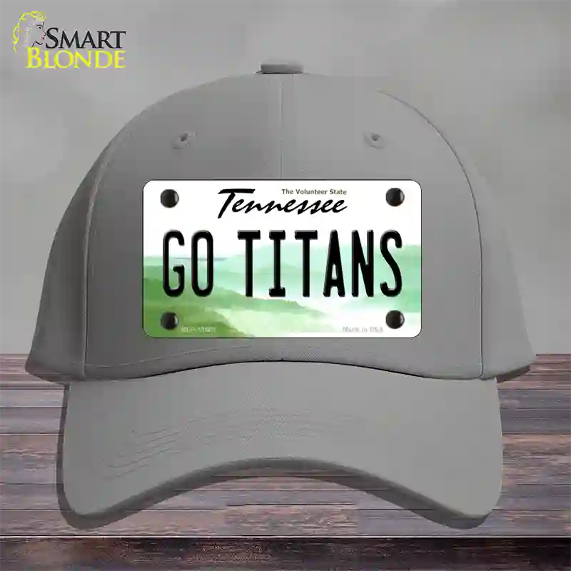 Go Titans Novelty License Plate Hat Tag Cotton / Gray