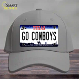 Go Cowboys Novelty License Plate Hat Tag Cotton / Gray