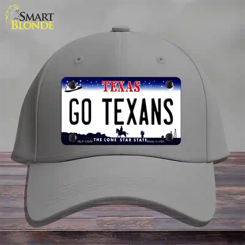 Go Texans Novelty License Plate Hat Tag Cotton / Gray