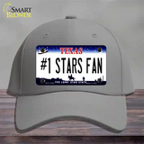 Number 1 Stars Fan Novelty License Plate Hat Tag Cotton / Gray